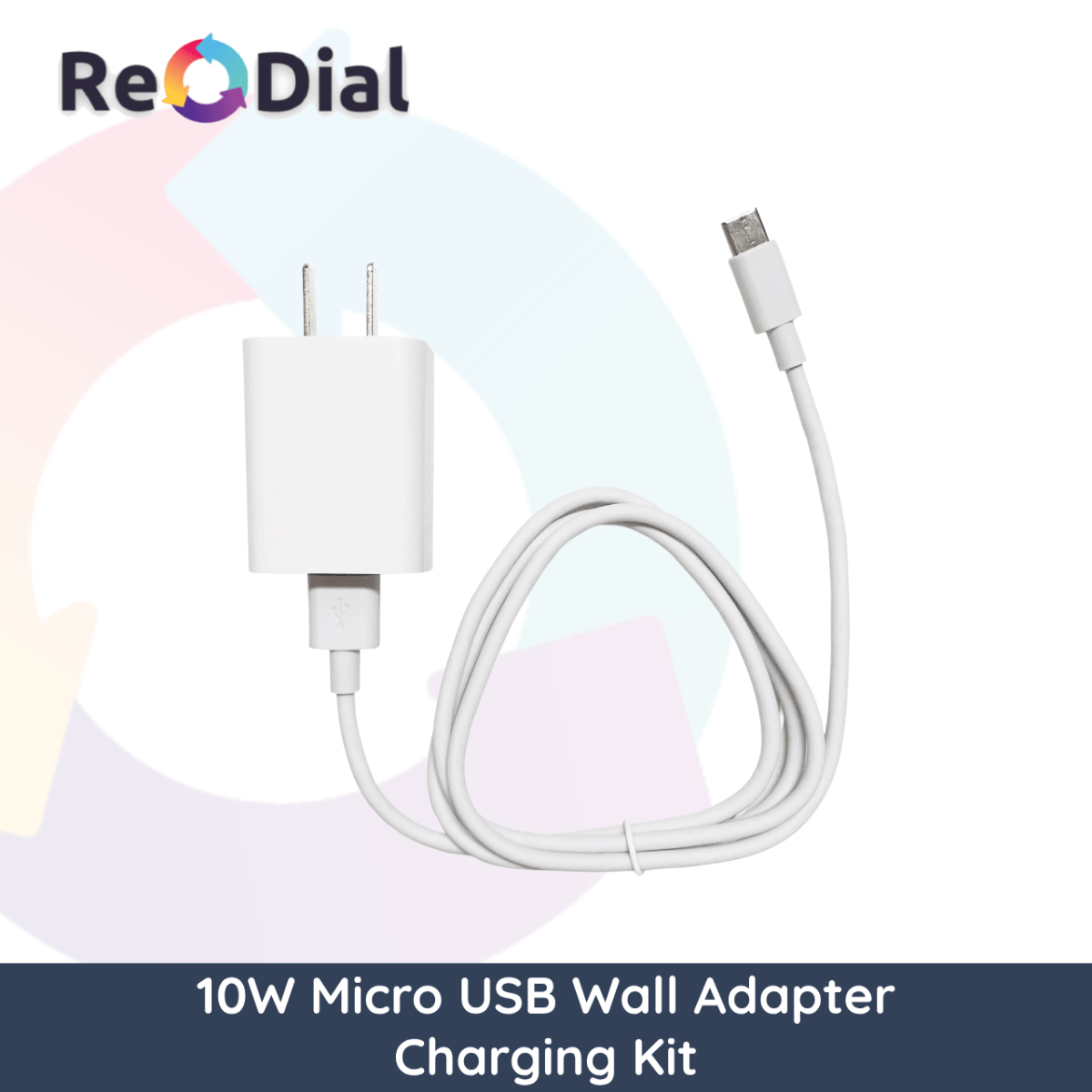 10W Micro USB Wall Adapter Power Brick and Cable Charging Kit - ReDial 10W Micro USB Wall Adapter Power Brick and Cable Charging Kit - ReDial